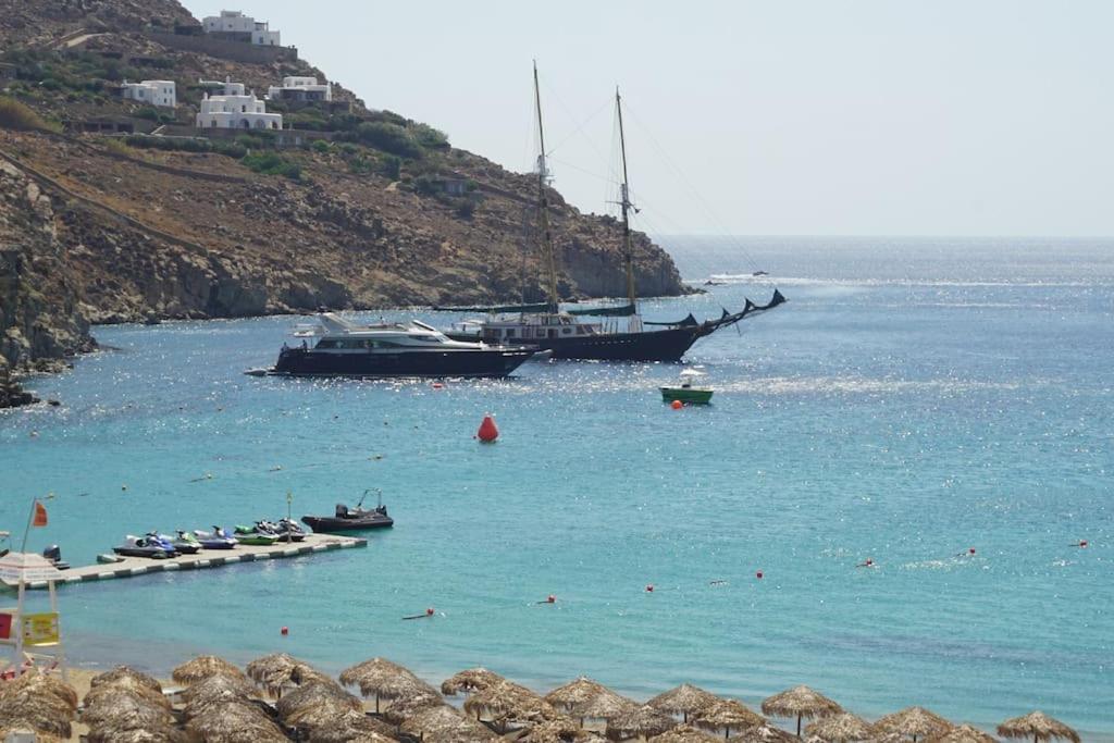 1Path Wave Mykonos Super Paradise Beach House Mykonos Town Exterior foto